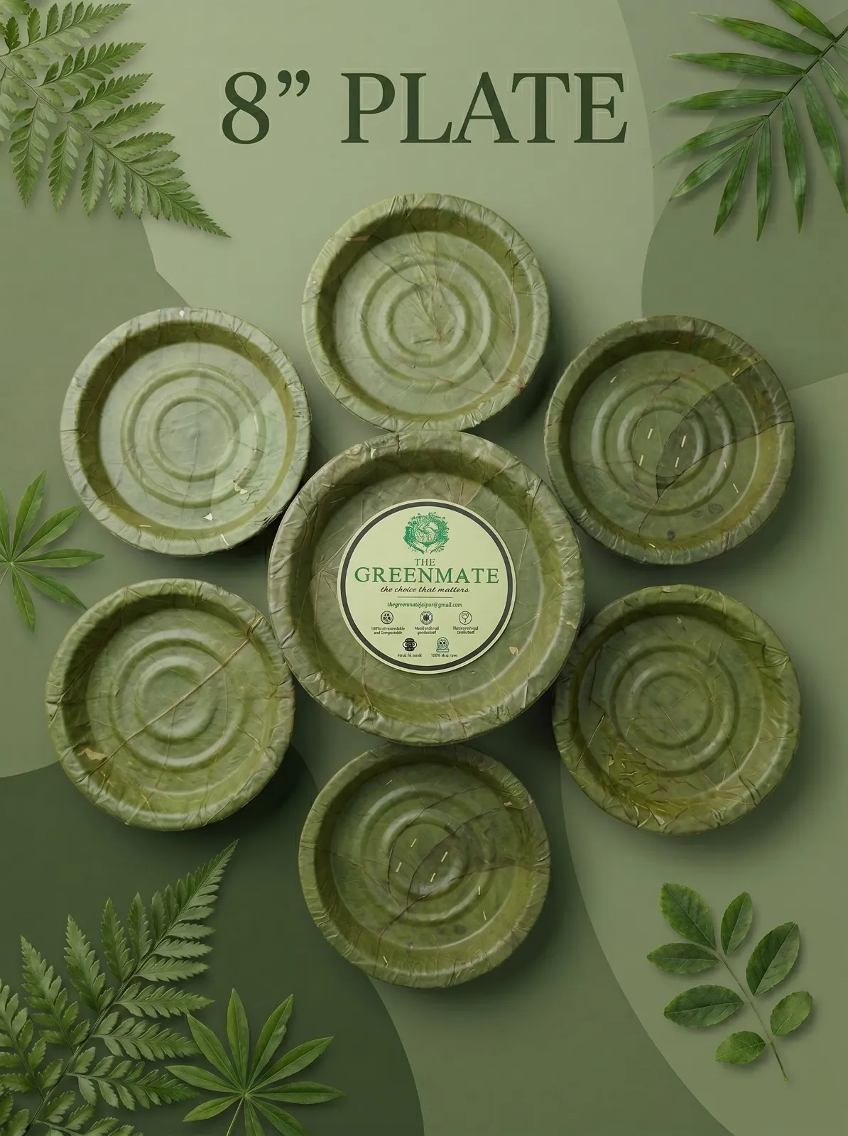 8" Siali Leaf Plate
